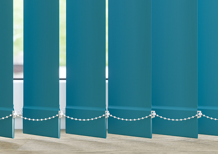 Trinity (FR Blackout), Kingfisher - Vertical Blind Slats - Image 3